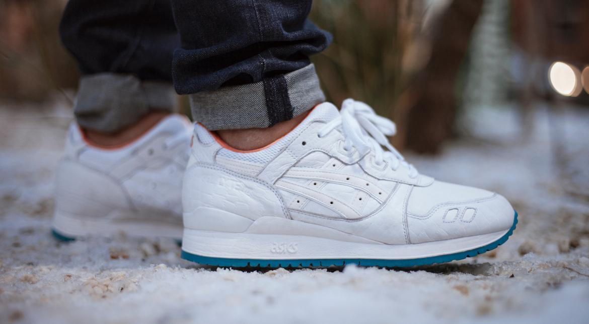 Asics gel lyte iii white blue online